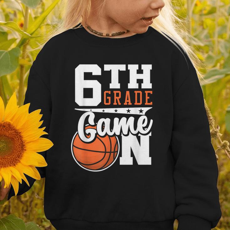 6th Grade Game On Back To School Basketball Boy Sixth Grade Graphic Toddler Sweatshirt 6th Grade Game On Back To School Basketball Boy Sixth Grade Graphic Toddler Sweatshirt