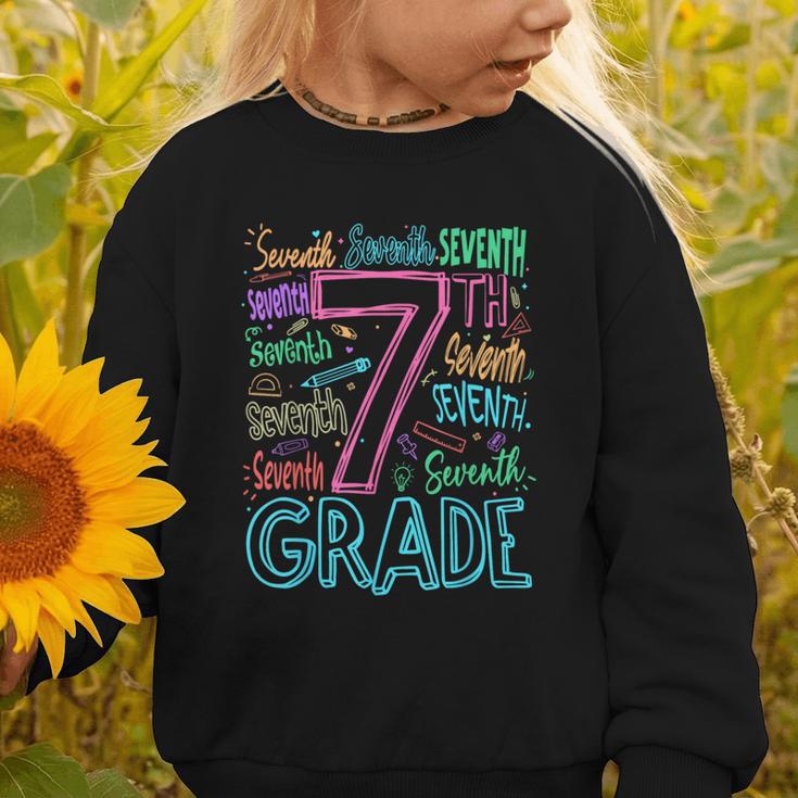 7th Grade Typography Team Seventh Grade Back To School Kids Graphic Toddler Sweatshirt 7th Grade Typography Team Seventh Grade Back To School Kids Graphic Toddler Sweatshirt