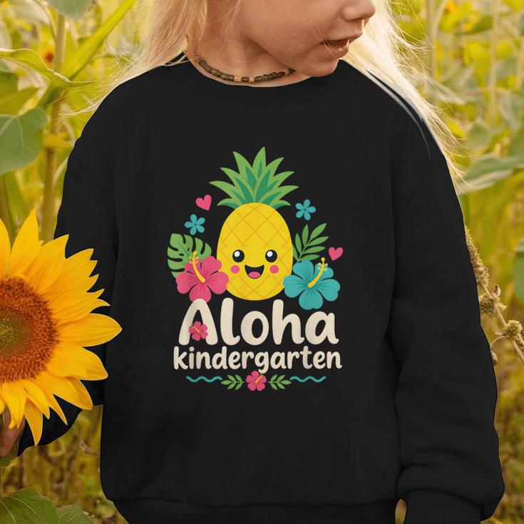Aloha Kindergarten Pineapple Back To School Graphic Toddler Sweatshirt