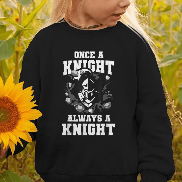 Always A Knight Back To School Spirit Graphic Toddler Sweatshirt