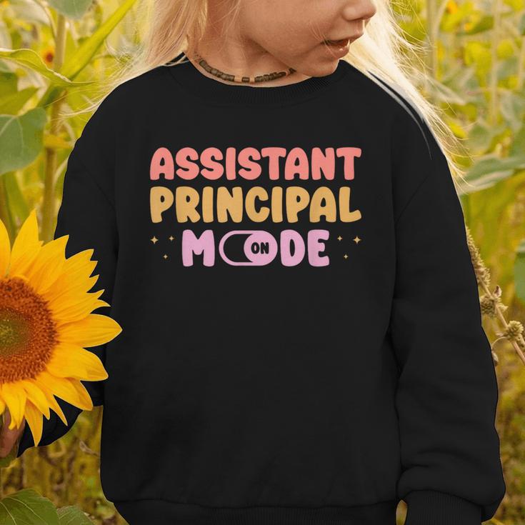 Assistant Principal Mode On Back To School Appreciation Graphic Toddler Sweatshirt