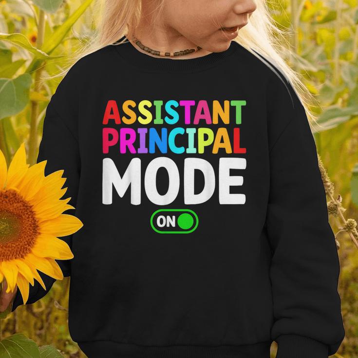 Assistant Principal Mode On Back To School Vice Principals Graphic Toddler Sweatshirt Assistant Principal Mode On Back To School Vice Principals Graphic Toddler Sweatshirt
