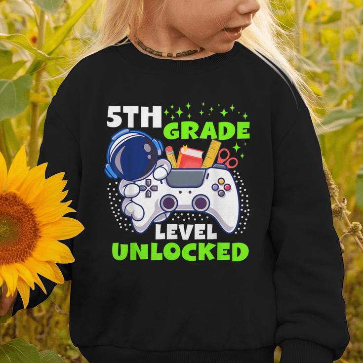 Back To School 5th Grade Level Unlocked Gamer Boys Kids Graphic Toddler Sweatshirt Back To School 5th Grade Level Unlocked Gamer Boys Kids Graphic Toddler Sweatshirt