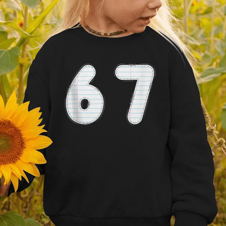 Back To School 67 Notebook Number For Class Year Graphic Toddler Sweatshirt Back To School 67 Notebook Number For Class Year Graphic Toddler Sweatshirt