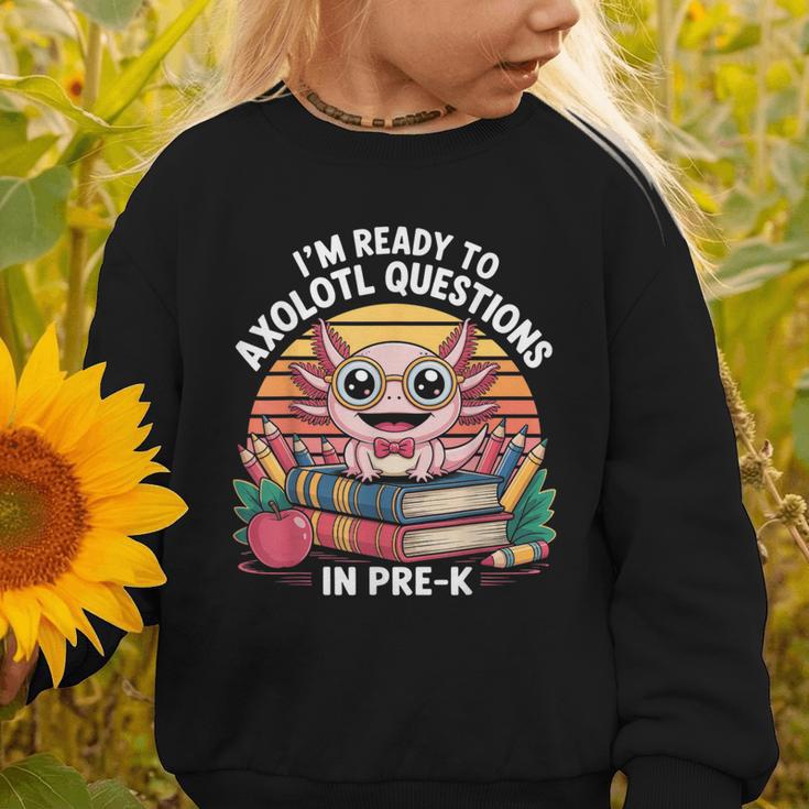 Back To School Axolotl Design For Pre-K Students Graphic Toddler Sweatshirt Back To School Axolotl Design For Pre-K Students Graphic Toddler Sweatshirt