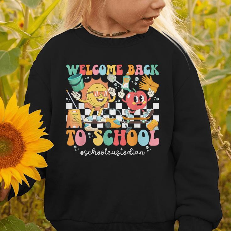 Back To School Custodian First Day Of School Custodian Graphic Toddler Sweatshirt