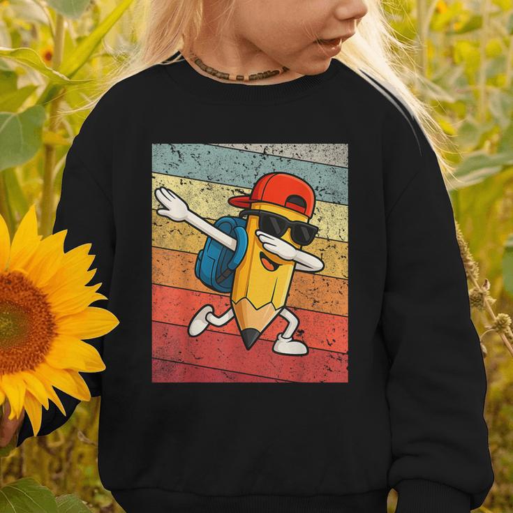 Back To School Dabbing Pencil First Day Boys Kids Graphic Toddler Sweatshirt Back To School Dabbing Pencil First Day Boys Kids Graphic Toddler Sweatshirt
