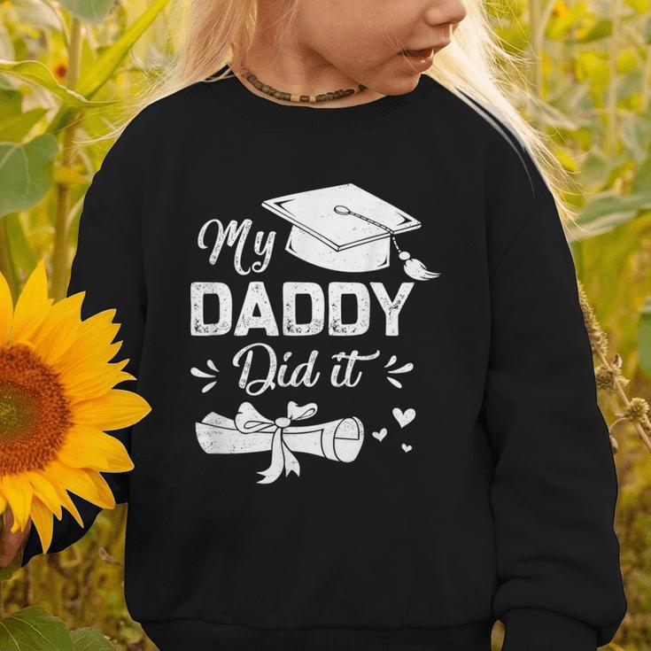 Back To School My Daddy Did It Graduation Proud Dad Graduated Small Graphic Toddler Sweatshirt Back To School My Daddy Did It Graduation Proud Dad Graduated Small Graphic Toddler Sweatshirt