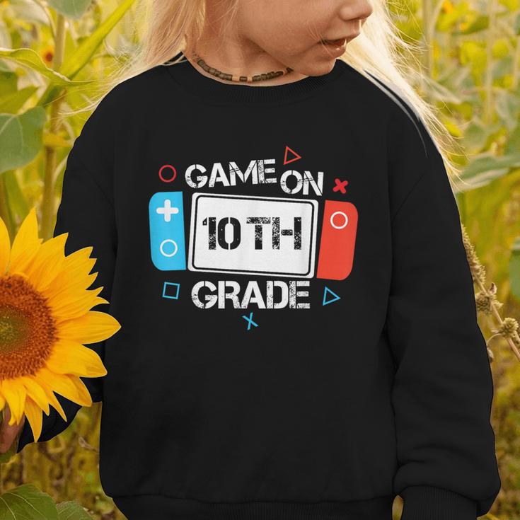 Back To School Game On 10th Grade Gamer Kids Boys Girl Graphic Toddler Sweatshirt Back To School Game On 10th Grade Gamer Kids Boys Girl Graphic Toddler Sweatshirt