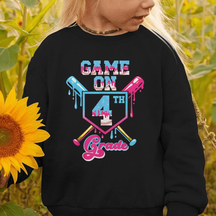 Back To School Game On Fourth Grade Baseball First Day Boys Graphic Toddler Sweatshirt Back To School Game On Fourth Grade Baseball First Day Boys Graphic Toddler Sweatshirt