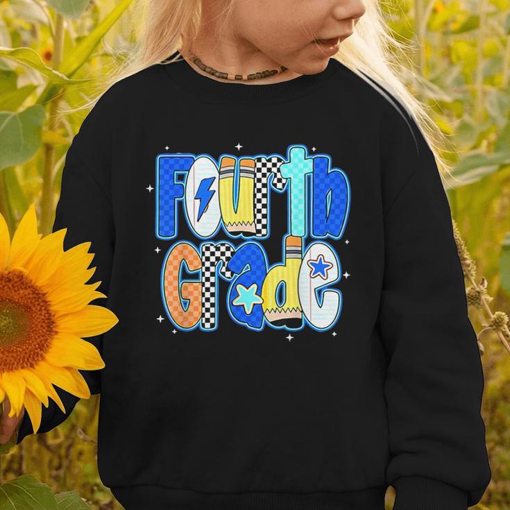 Back To School Hello Fourth Grade Team 4th Grade Boy Girl Graphic Toddler Sweatshirt Back To School Hello Fourth Grade Team 4th Grade Boy Girl Graphic Toddler Sweatshirt