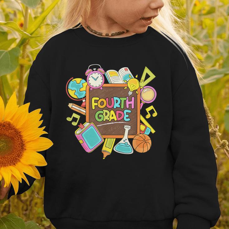 Back To School Hello Fourth Grade Team 4th Grade Boys Girls Graphic Toddler Sweatshirt Back To School Hello Fourth Grade Team 4th Grade Boys Girls Graphic Toddler Sweatshirt