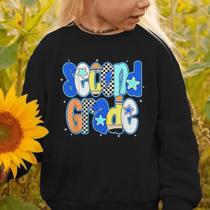 Back To School Hello Second Grade Team 2nd Grade Boy Girl Graphic Toddler Sweatshirt Back To School Hello Second Grade Team 2nd Grade Boy Girl Graphic Toddler Sweatshirt