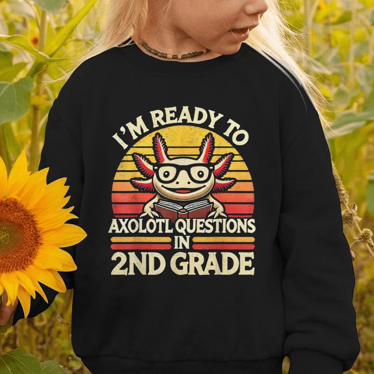Back To School I'm Ready To Axolotl Questions In 2nd Grade Graphic Toddler Sweatshirt Back To School I'm Ready To Axolotl Questions In 2nd Grade Graphic Toddler Sweatshirt