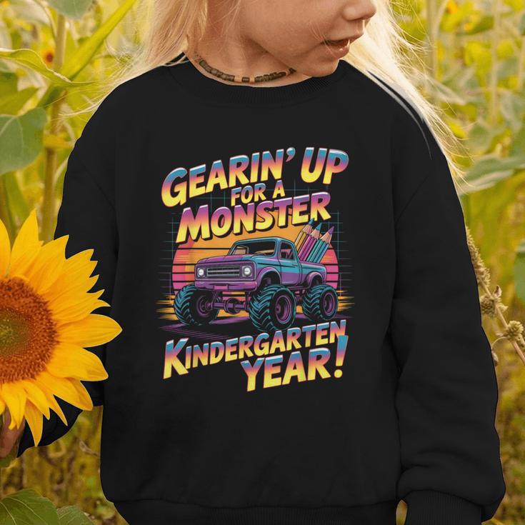 Back To School Kindergarten Monster Truck First Day Boys Graphic Toddler Sweatshirt Back To School Kindergarten Monster Truck First Day Boys Graphic Toddler Sweatshirt