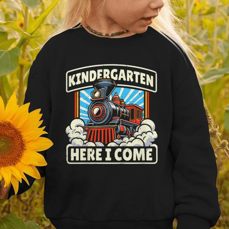 Back To School Kindergarten Here I Come Train Boys Girls Graphic Toddler Sweatshirt Back To School Kindergarten Here I Come Train Boys Girls Graphic Toddler Sweatshirt