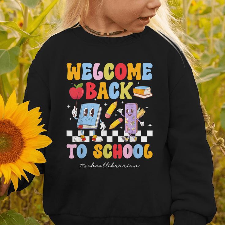 Back To School Librarian First Day Of School Librarian Graphic Toddler Sweatshirt Back To School Librarian First Day Of School Librarian Graphic Toddler Sweatshirt
