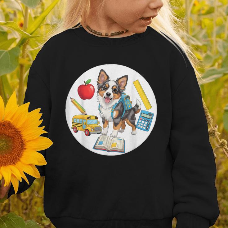 Back To School Miniature American Shepherd Dog Boys Girls Graphic Toddler Sweatshirt Back To School Miniature American Shepherd Dog Boys Girls Graphic Toddler Sweatshirt