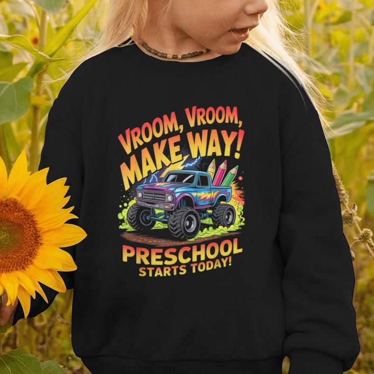 Back To School Preschool Pre-K Monster Truck First Day Boys Graphic Toddler Sweatshirt