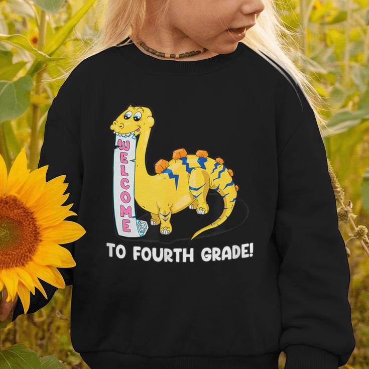 Back To School Welcome To Fourth Grade Graphic Toddler Sweatshirt