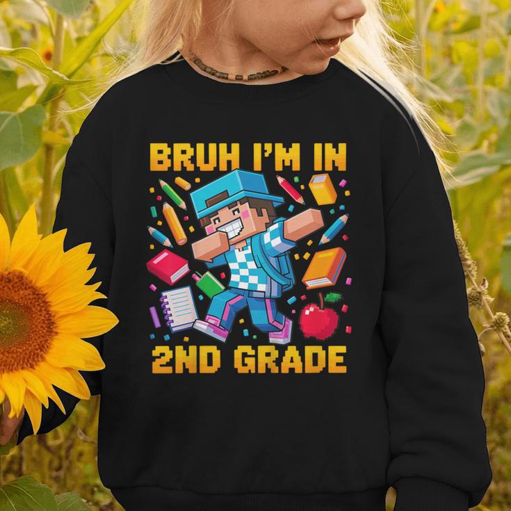 Bruh I'm In 2nd Grade Dabbing Boys Kids Gamer Back To School Graphic Toddler Sweatshirt Bruh I'm In 2nd Grade Dabbing Boys Kids Gamer Back To School Graphic Toddler Sweatshirt