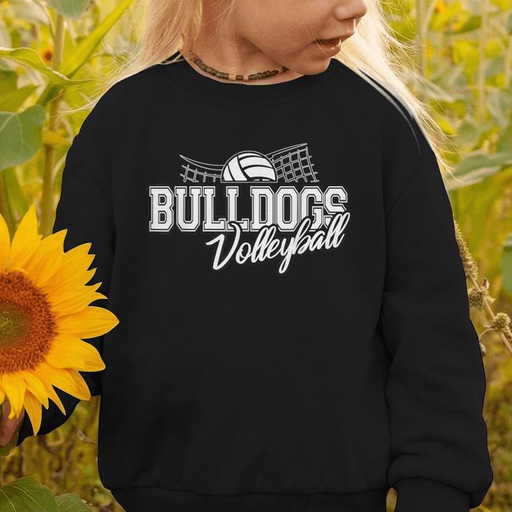 Bulldogs Volleyball Back To School Spirit Graphic Toddler Sweatshirt
