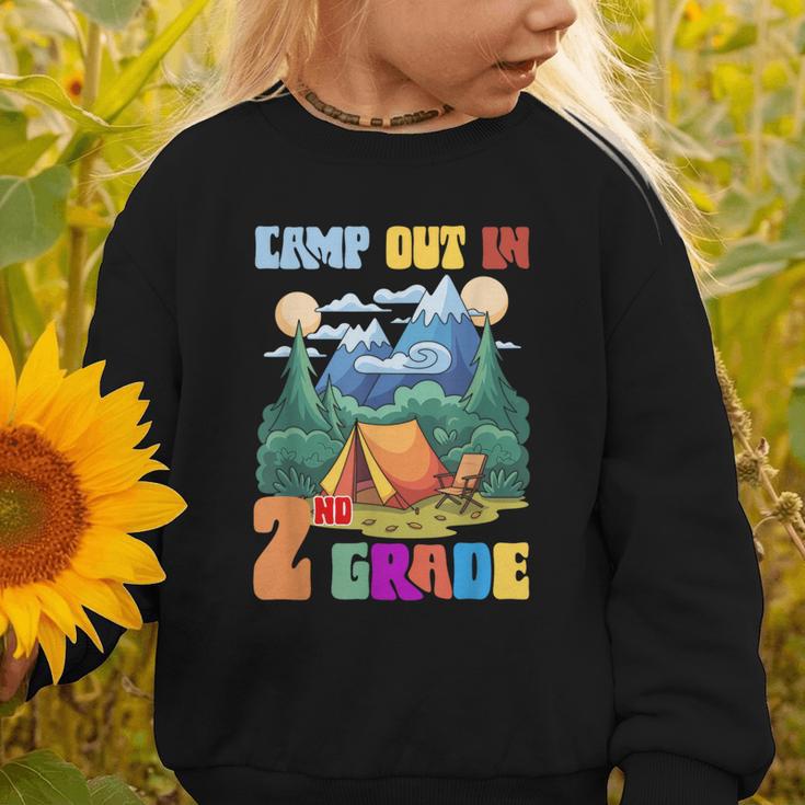 Camp Out In 2nd Grade Back To School For Camping Lover Graphic Toddler Sweatshirt Camp Out In 2nd Grade Back To School For Camping Lover Graphic Toddler Sweatshirt