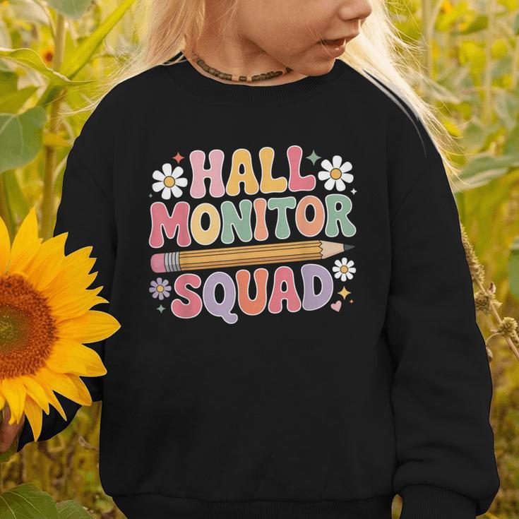 Campus School Hall Monitor Squad Patrol Back To School Graphic Toddler Sweatshirt Campus School Hall Monitor Squad Patrol Back To School Graphic Toddler Sweatshirt
