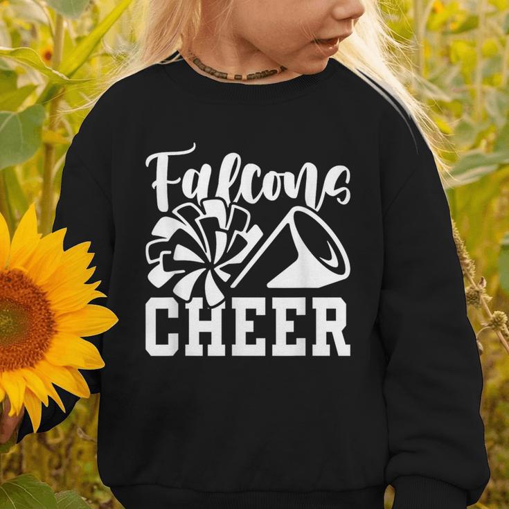 Cheer Falcons Back To School Spirit Graphic Toddler Sweatshirt