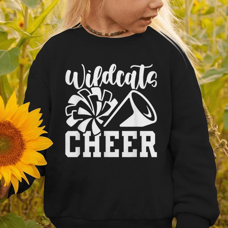 Cheer Wildcats Back To School Spirit Graphic Toddler Sweatshirt