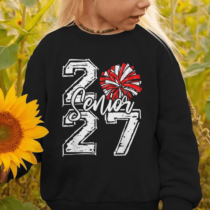 Class Of 2027 Cheer Red Senior 2027 Back To School Graphic Toddler Sweatshirt Class Of 2027 Cheer Red Senior 2027 Back To School Graphic Toddler Sweatshirt