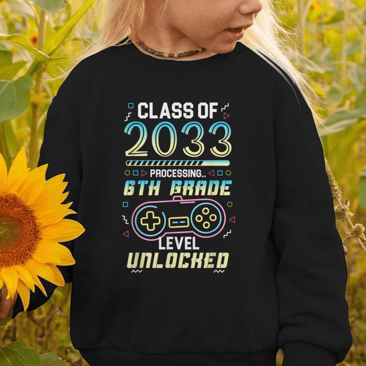 Class 2033 Gaming 6th Grade Level Unlocked Back To School Graphic Toddler Sweatshirt Class 2033 Gaming 6th Grade Level Unlocked Back To School Graphic Toddler Sweatshirt