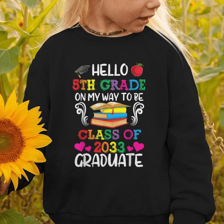 Class Of 2033 For Kids Back To School 5th Grade Graphic Toddler Sweatshirt Class Of 2033 For Kids Back To School 5th Grade Graphic Toddler Sweatshirt