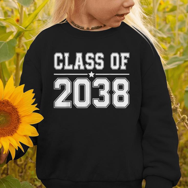 Class Of 2038 Grow With Me Back To School Kindergarten 2038 Graphic Toddler Sweatshirt