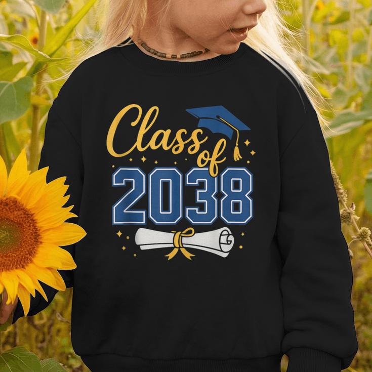 Class Of 2038 Grow With Me Kindergarten Back To School Graphic Toddler Sweatshirt