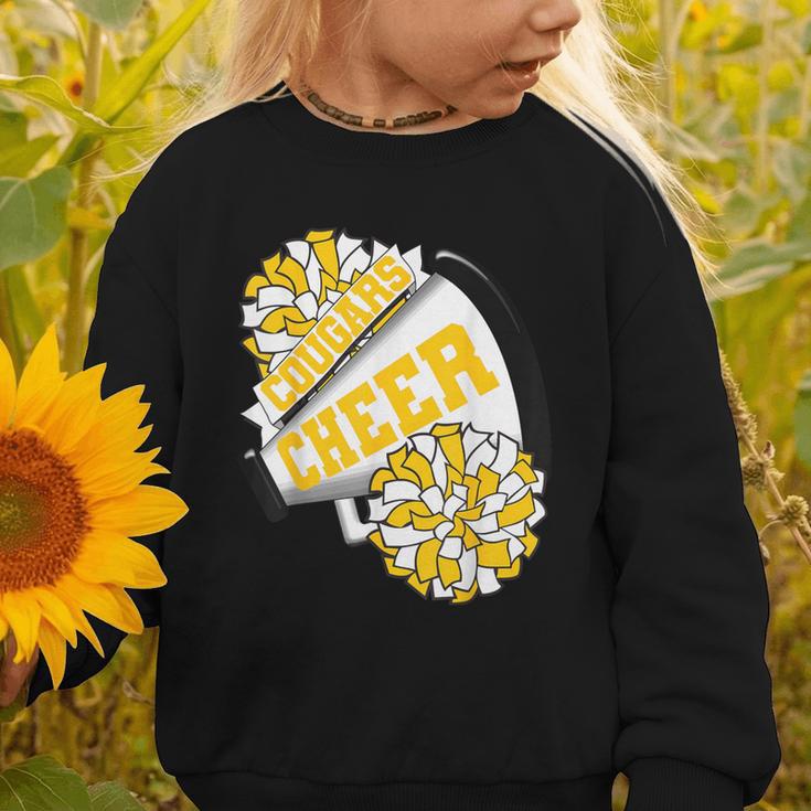Cougars Cheer Back To School Cheerleading Spirit GY Graphic Toddler Sweatshirt