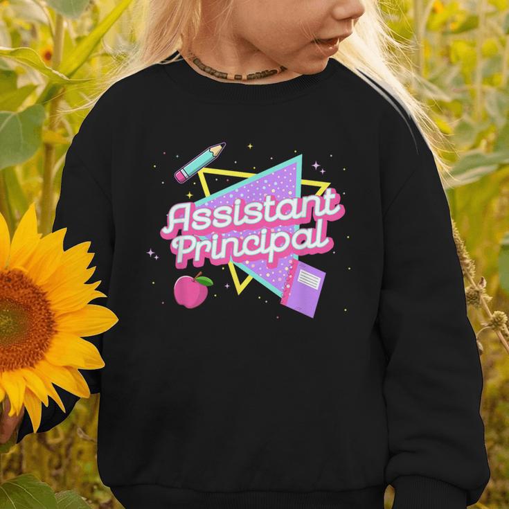Cute Assistant Principal Shirt 80's 90's Back To School Graphic Toddler Sweatshirt Cute Assistant Principal Shirt 80's 90's Back To School Graphic Toddler Sweatshirt