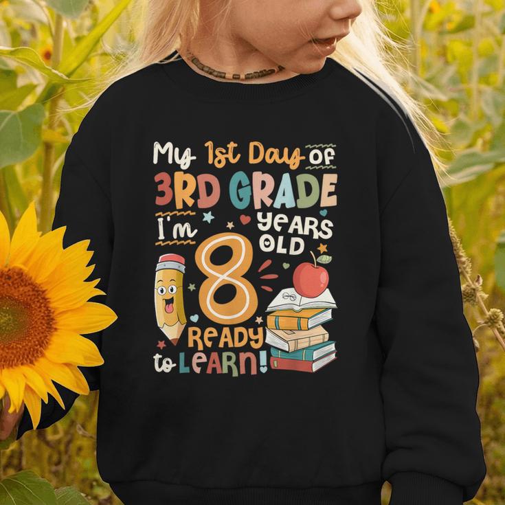Cute My First Day Of 3rd Grade Back To School Boys Girls Graphic Toddler Sweatshirt Cute My First Day Of 3rd Grade Back To School Boys Girls Graphic Toddler Sweatshirt