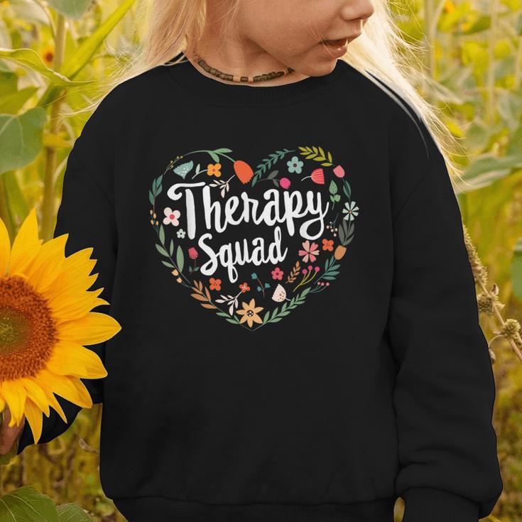 Cute Therapy Squad Physical Therapist Team Back To School Graphic Toddler Sweatshirt Cute Therapy Squad Physical Therapist Team Back To School Graphic Toddler Sweatshirt