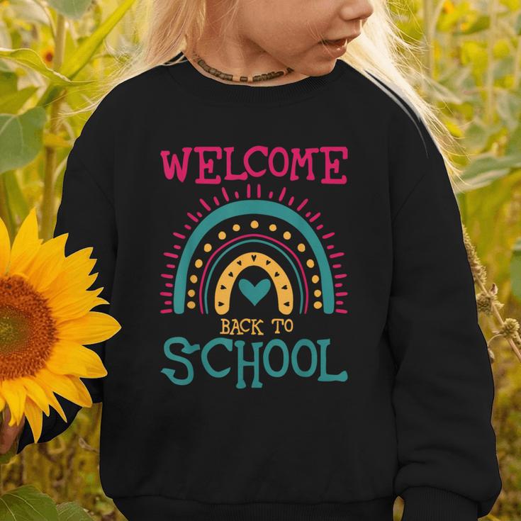 Cute Welcome Back To School First Day Of School First Day Graphic Toddler Sweatshirt