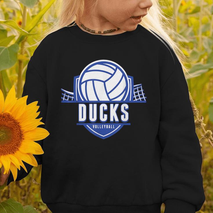 Ducks Volleyball Back To School Spirit B Graphic Toddler Sweatshirt Ducks Volleyball Back To School Spirit B Graphic Toddler Sweatshirt