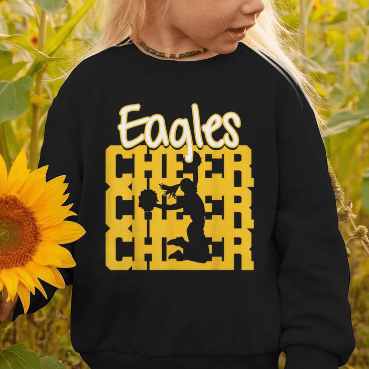 Eagles Cheer Back To School Cheerleading Spirit GY Graphic Toddler Sweatshirt Eagles Cheer Back To School Cheerleading Spirit GY Graphic Toddler Sweatshirt
