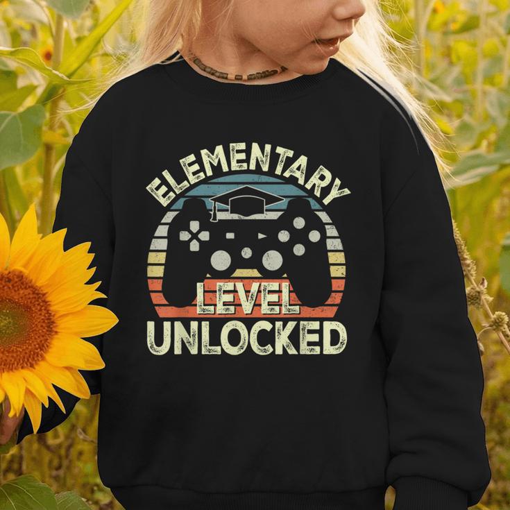 Elementary Level Unlocked Video Game Back To School Boys Graphic Toddler Sweatshirt Elementary Level Unlocked Video Game Back To School Boys Graphic Toddler Sweatshirt