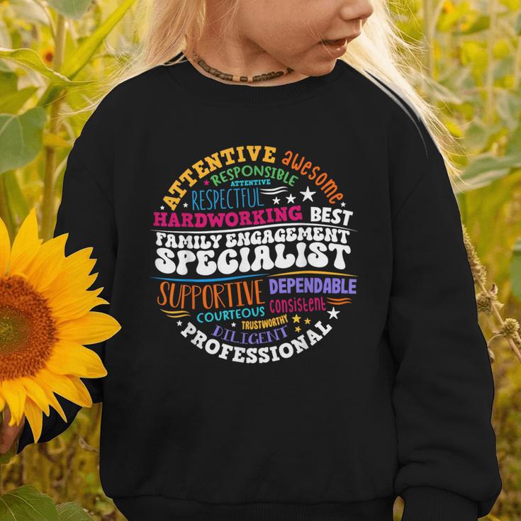 Family Engagement Specialist Appreciation Back To School Graphic Toddler Sweatshirt Family Engagement Specialist Appreciation Back To School Graphic Toddler Sweatshirt