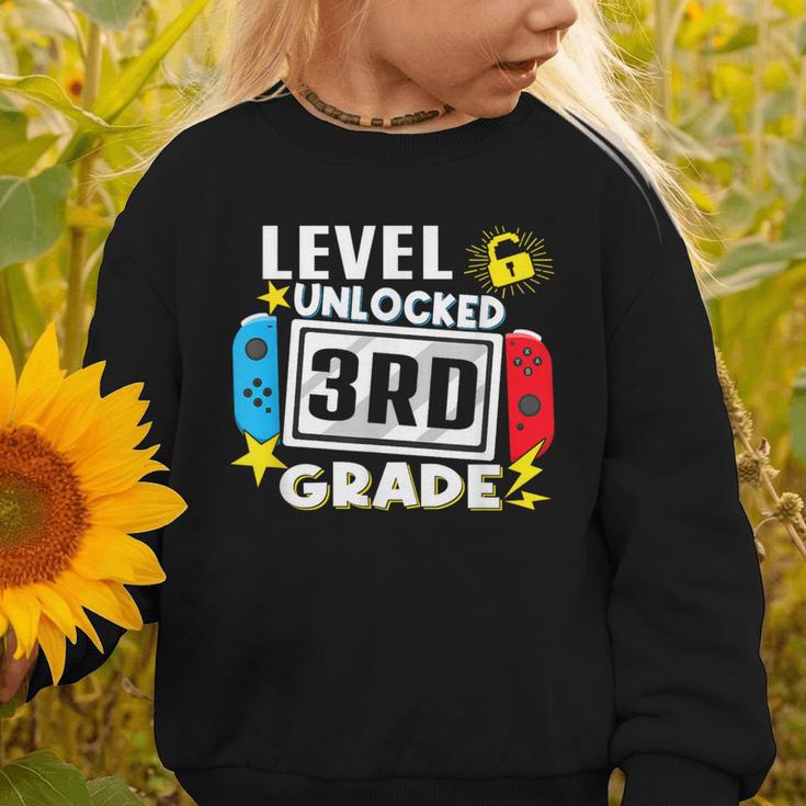 First Day Of 3rd Grade Level Unlocked Game Back To School Graphic Toddler Sweatshirt First Day Of 3rd Grade Level Unlocked Game Back To School Graphic Toddler Sweatshirt