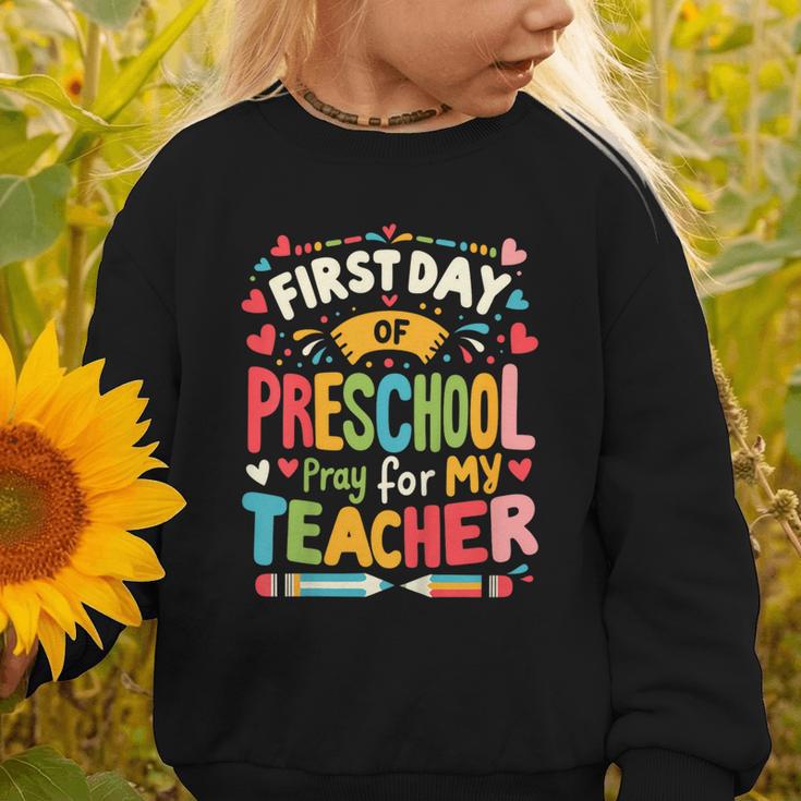First Day Of Preschool Pre K Student Toddler Back To School Graphic Toddler Sweatshirt