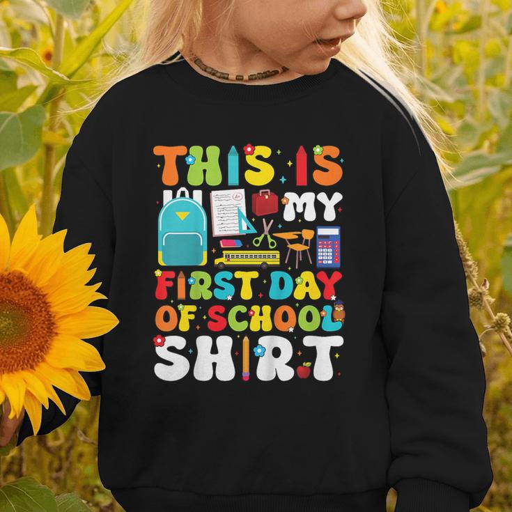 First Day Of School Shirt Boys Girls Back To School Graphic Toddler Sweatshirt First Day Of School Shirt Boys Girls Back To School Graphic Toddler Sweatshirt