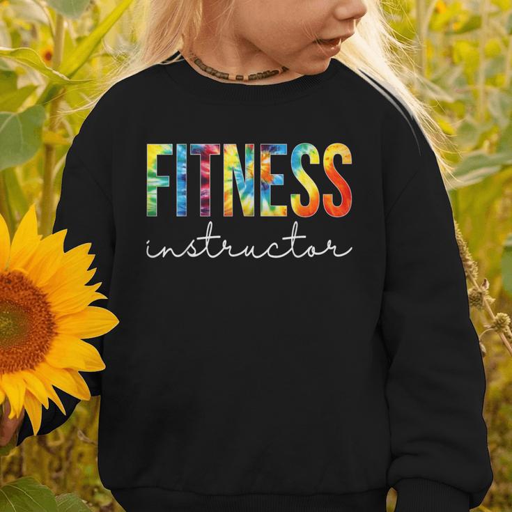 Fitness Instructor Tie Dye Back To School For Women For Work Graphic Toddler Sweatshirt Fitness Instructor Tie Dye Back To School For Women For Work Graphic Toddler Sweatshirt