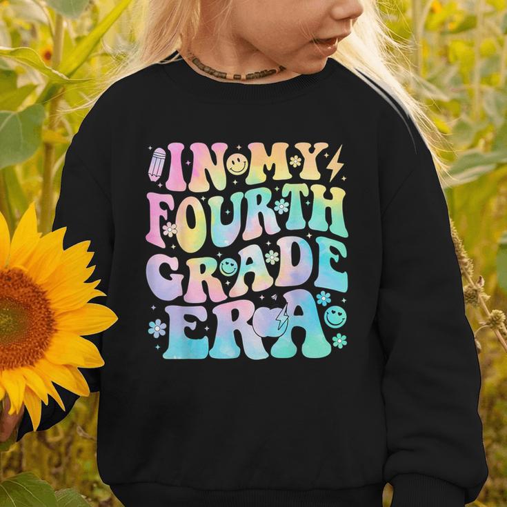 In My Fourth Grade Era Girl Tie Dye 4th Grade Back To School Graphic Toddler Sweatshirt