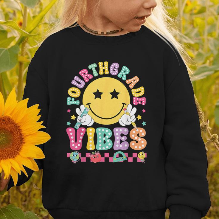 Fourth Grade Vibes Smile Face Back To School Boys Girls Kids Graphic Toddler Sweatshirt Fourth Grade Vibes Smile Face Back To School Boys Girls Kids Graphic Toddler Sweatshirt